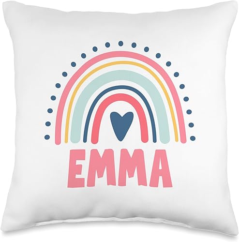 Idea Regalo Personalizzata con Nome Gifts Idea Emma Name Custom Woman Myth Legend - Almohada para fiesta de cumpleaños, 16 x 16 pulgadas, multicolor