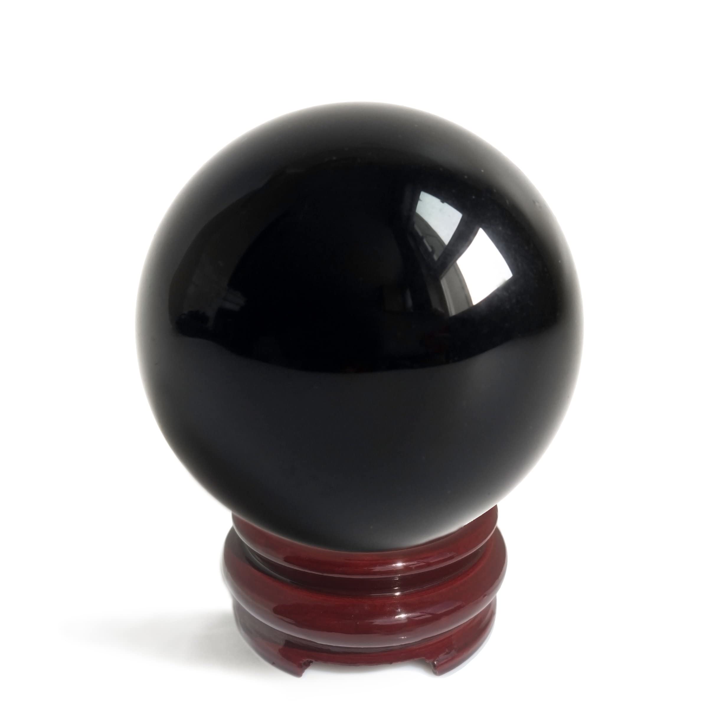 Black Obsidian Crystal Balls for Fengshui, Meditation, Crystal Healing, Divination, Home Decoration, Black Magic Crystal Sphere
