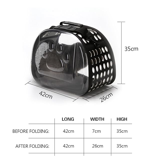 Foto 5 de 7 de PETCUTE Trasportín para Gatos Bolsa de Transporte para Gatos de Viaje para Mascotas Portador para Gatos…