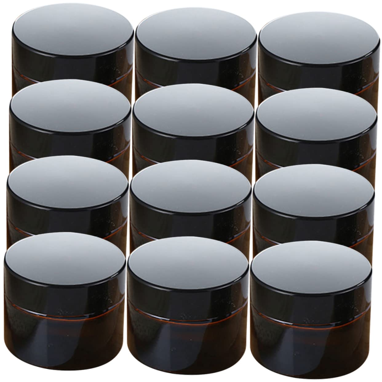 Barattoli in Vetro per Crema 10g Color Caffè, 20 Pezzi