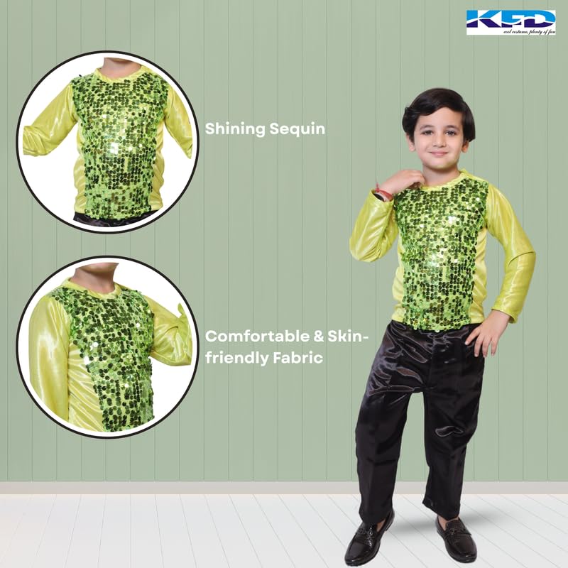 Image of Kaku Fancy Dresses Lycra T-Shirt For Kids, Dance Costume For Boy & Girls