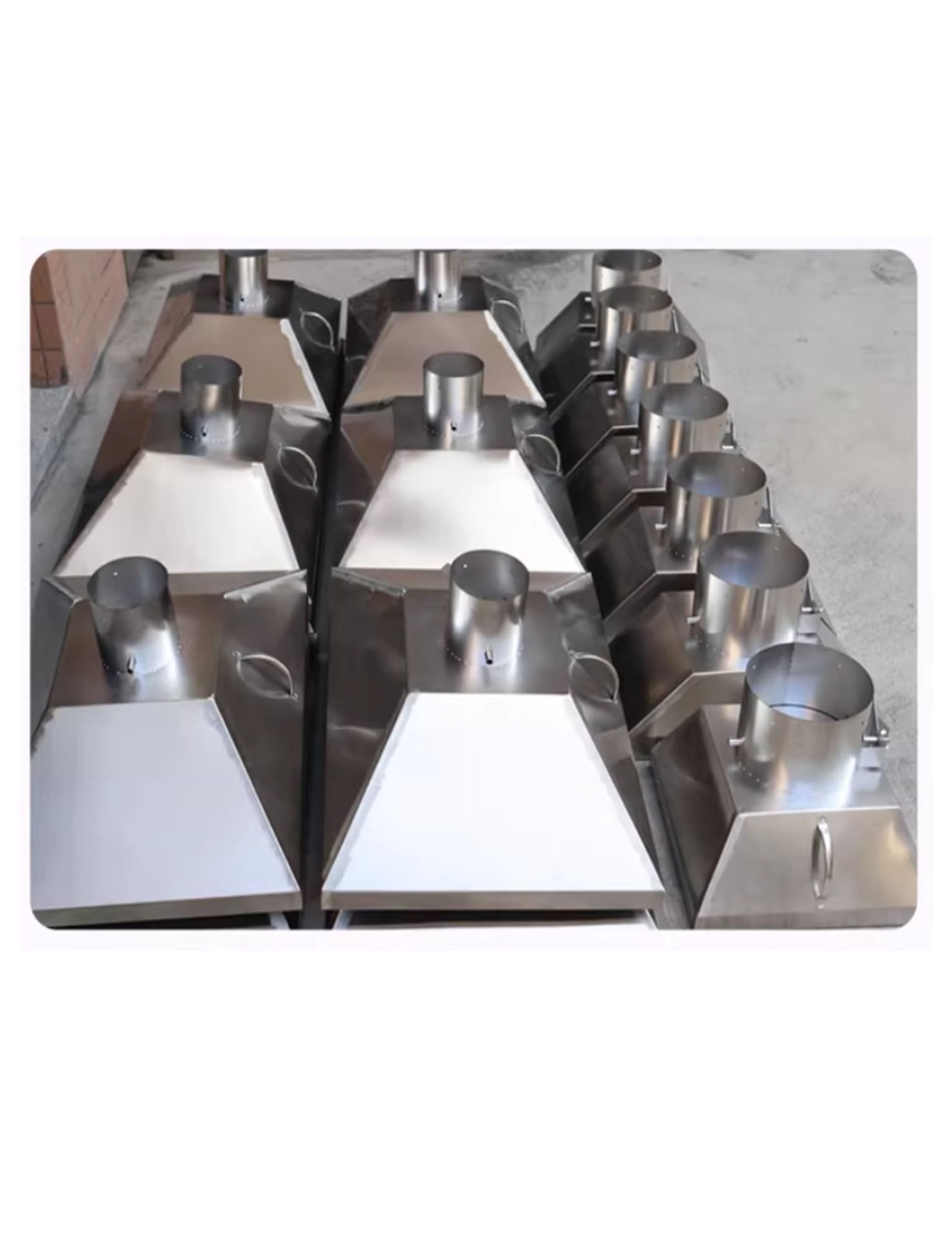 Campana de humo de acero inoxidable de grado profesional con escape de alta eficiencia para soldadura, corte láser y extracción de polvo, fácil de instalar y personalizable