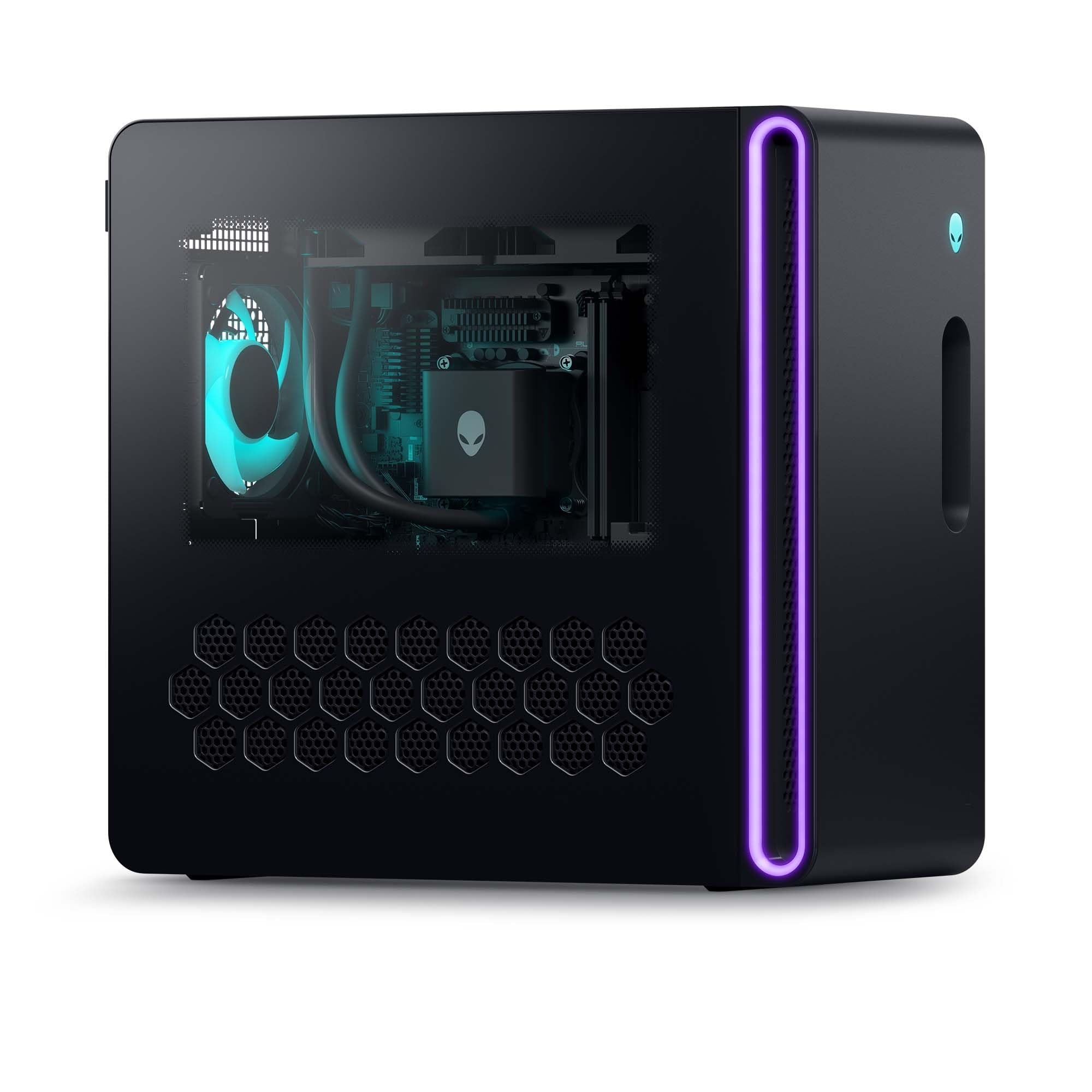Alienware Aurora Gaming Desktop ACT1250 - Intel Core Ultra 7 265F Nvidia GeForce RTX 5060 Ti, 16GB DDR5, 1TB SSD, raffreddamento ad aria, Windows 11 Home, USB-C, pannello laterale trasparente, 500W