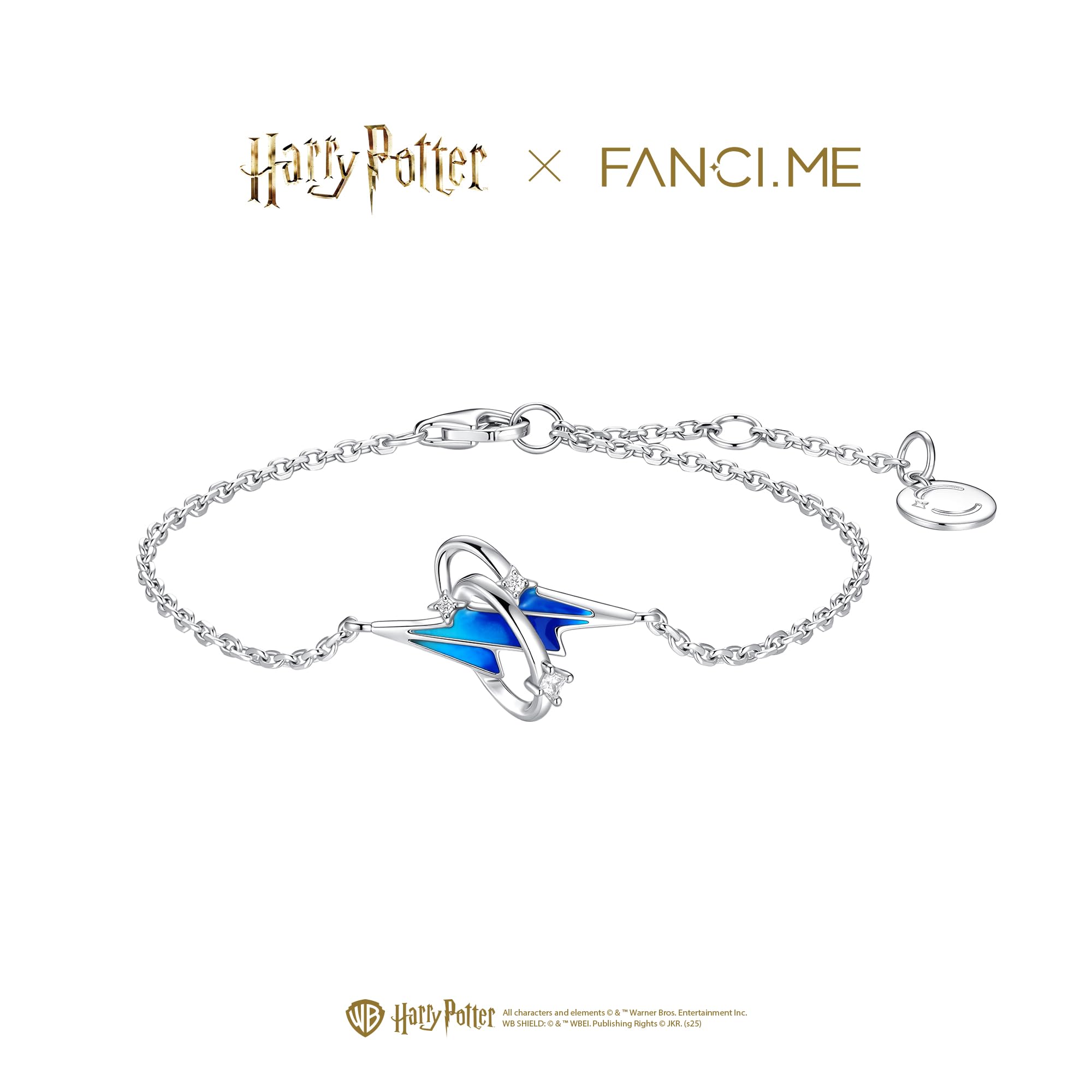 FANCIME X Harry Potter Collaboration – Patronus Mark – Glow-in-the dark Design, srebro wysokiej próby, biżuteria dla kobiet i dziewcząt