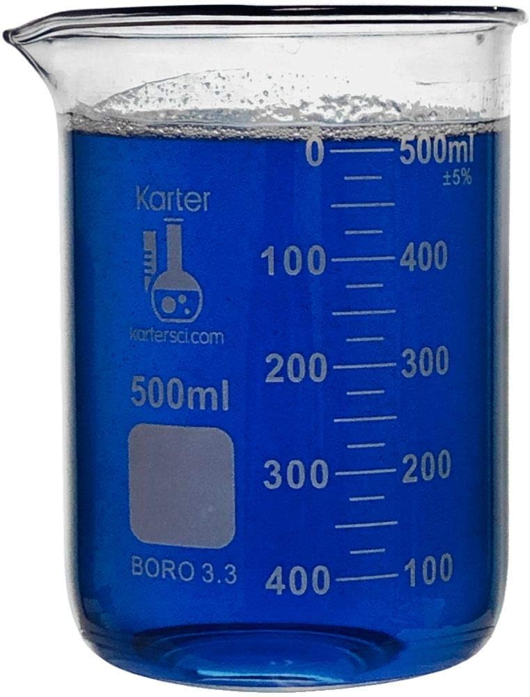 Sciencent Glass Beaker Sets (3, Range of 3) Industrial