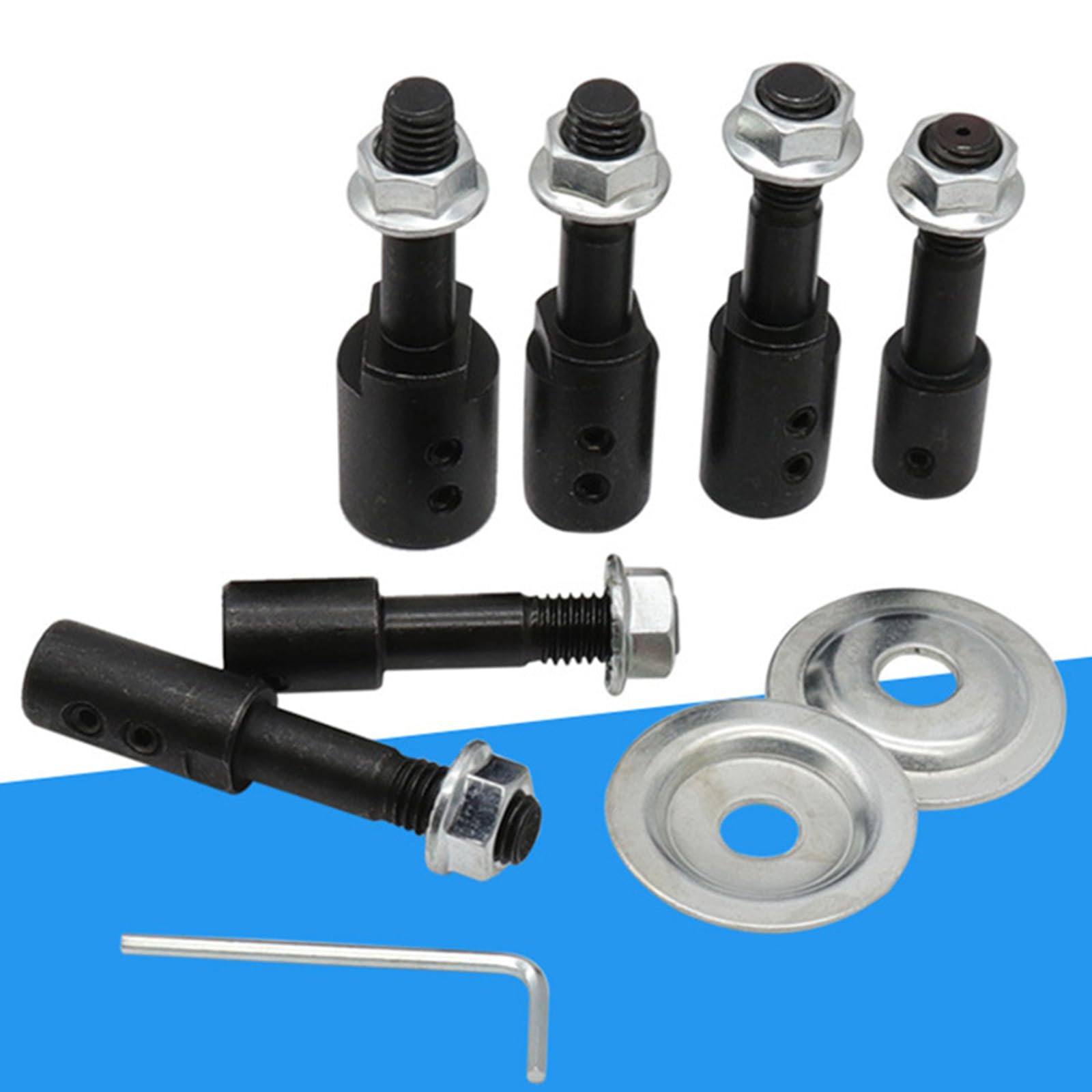 Thereisno 5/6/8/10/12/14/16mm Spindle Adapter for Polishing Machine Accessories Shaft Grinder Grinding Wheel Connecting Rod Spindle Adapter Spindle Adapter