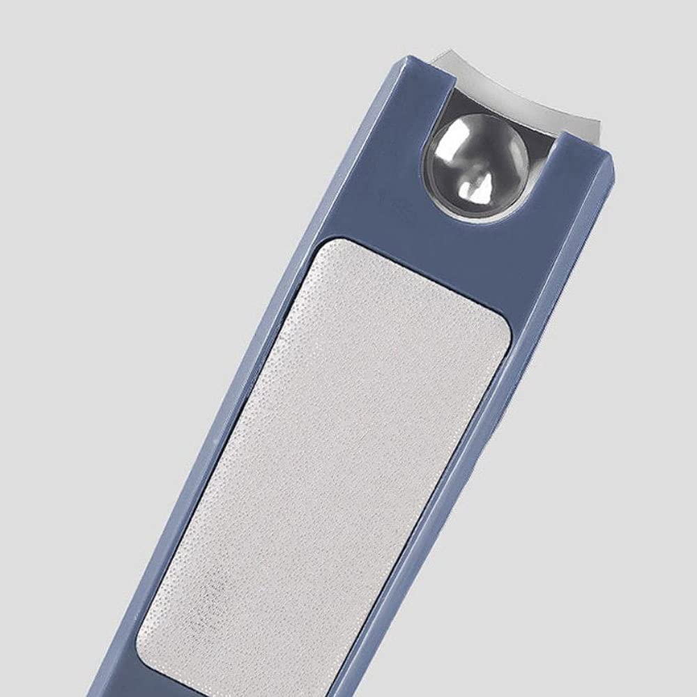 XIANGFAZJD Cortauñas 1 unids Clipper de uñas de Acero al Carbono Grande, cortadoras de uñas de Punta Profesional con Receptor de Clips, Clippers de uñas para el hogar con Archivos
