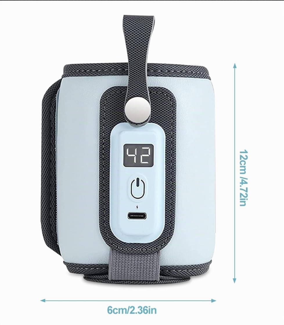 mizikuu Scaldabiberon Elettrico Auto, Sterilizzatore Biberon con Timer Digitale Display LCD Rapido Riscaldatore Di Alimenti Per Bambini Latte Materno Per Pratico da Usare a Casa e in Viaggio