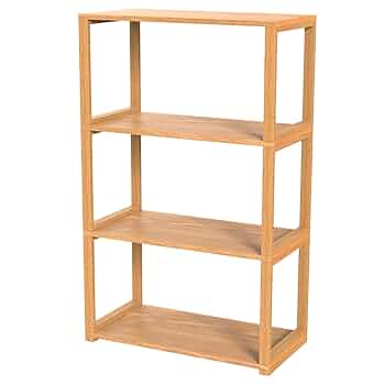 最安値】カナダ産 木製オープンシェルフ ナチュラルウッド