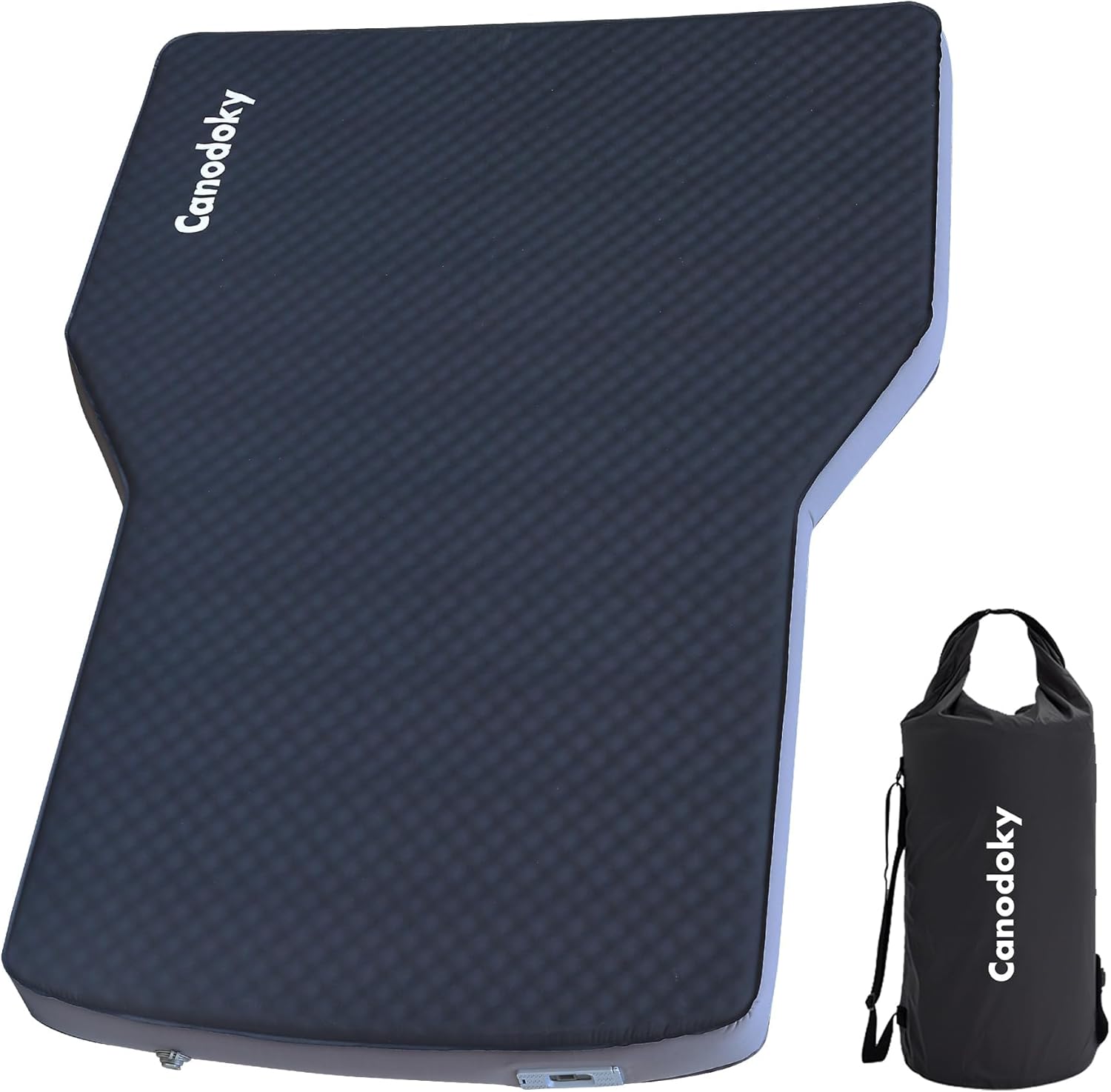 4" Ultra-Thick Hybrid Foam & Air SUV Mattress with Rechargeable 3-in-1 Built-in Pump, Quick Inflation & Deflation Car Camping Mattress All-Season Camping Bed for Mid-Large SUVs & Road Trips