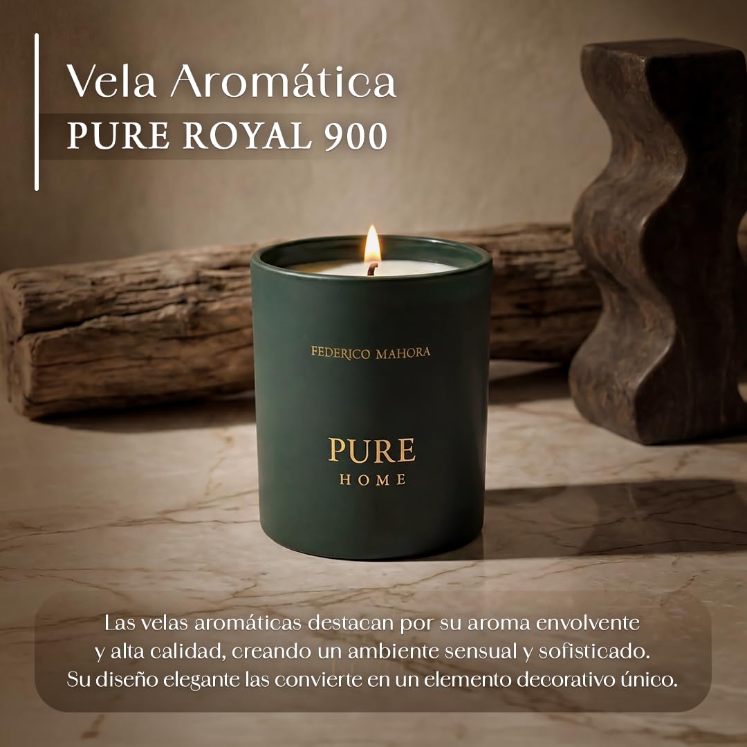 Pure 900 Duftkerze 150g | Kirsche, Mandel & Sandelholz | Chypre Home Duftkerze | Home Ritual Collection