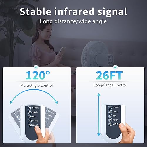 Miniatura 4 de Repuesto para control remoto de ventilador de torre oscilante Lasko, compatible con ventiladores de piso silenciosos de 42 pulgadas T42951 T42954