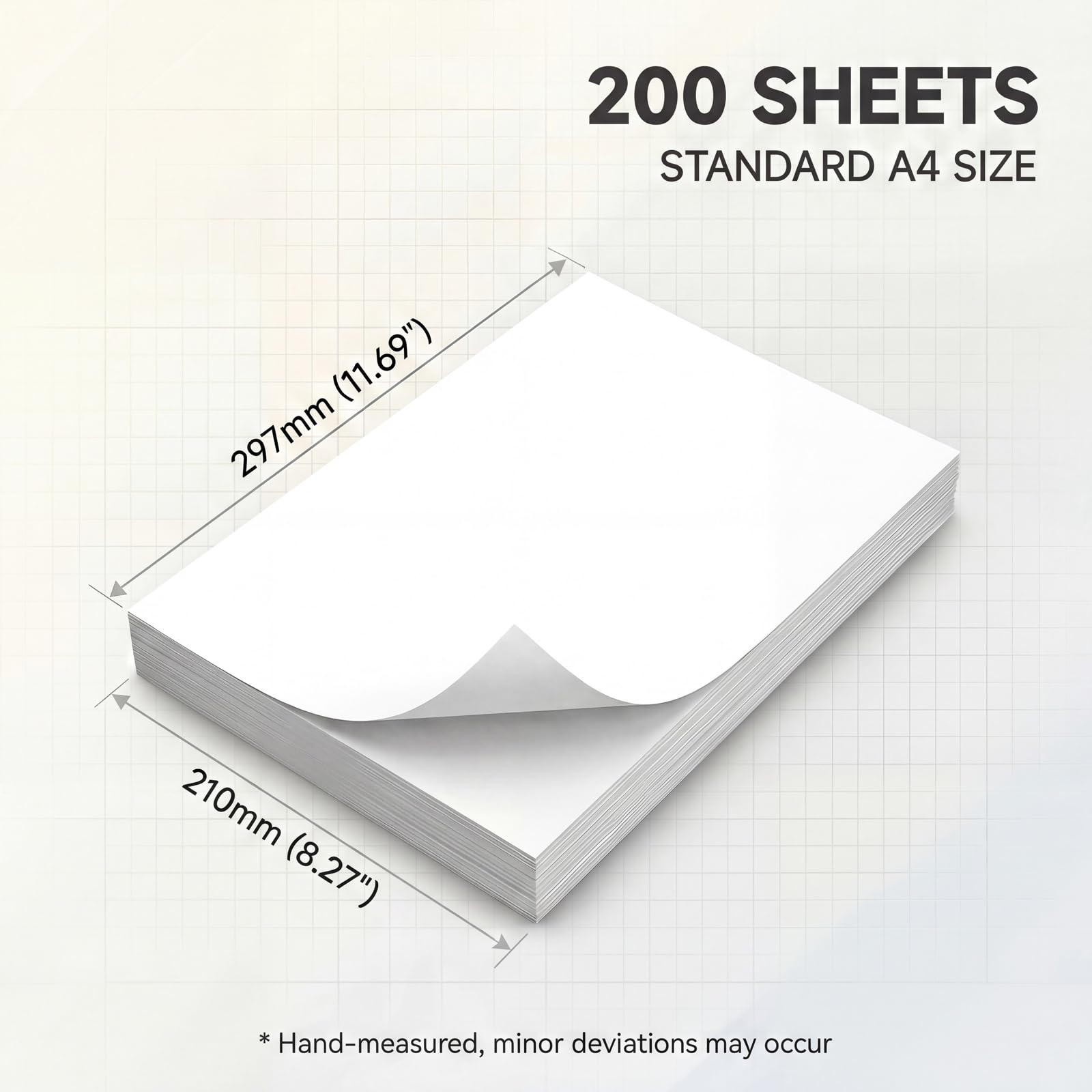 200 arkuszy papieru termicznego A4 do drukarek termicznych, kompatybilnego z większością drukarek termicznych A4, szybkoschnący papier termiczny do dokumentów, stron internetowych, zdjęć