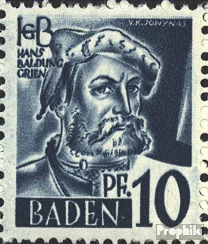 Franz. Zone-Baden 3III Fleck next N of Baden (Field 70) 1947 clear brands (Stamps for collectors)