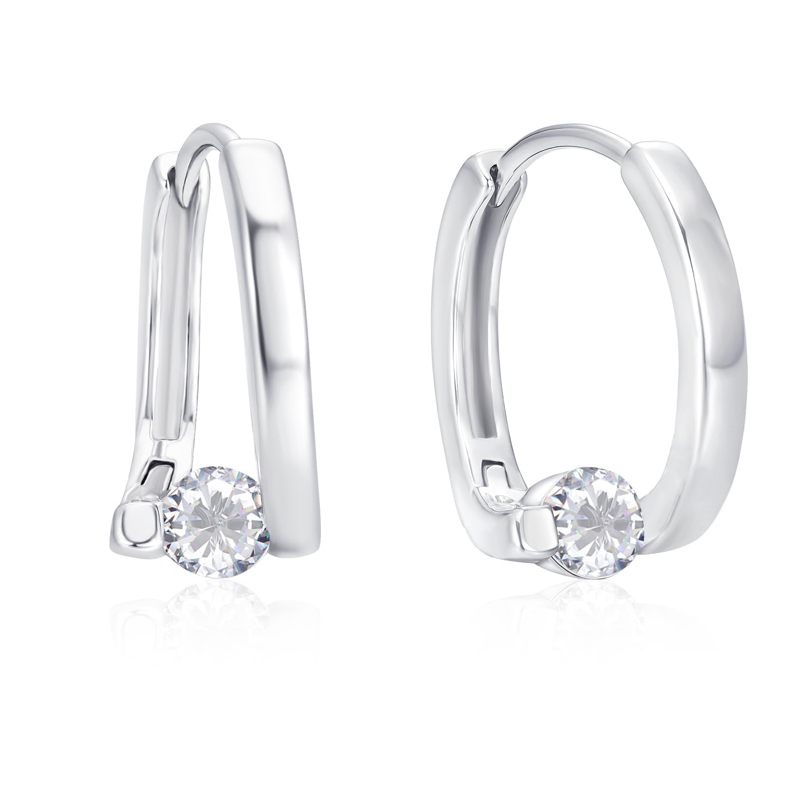 Loutade Ohrringe Gold, Hypoallergen 925 Sterling Silber Twis