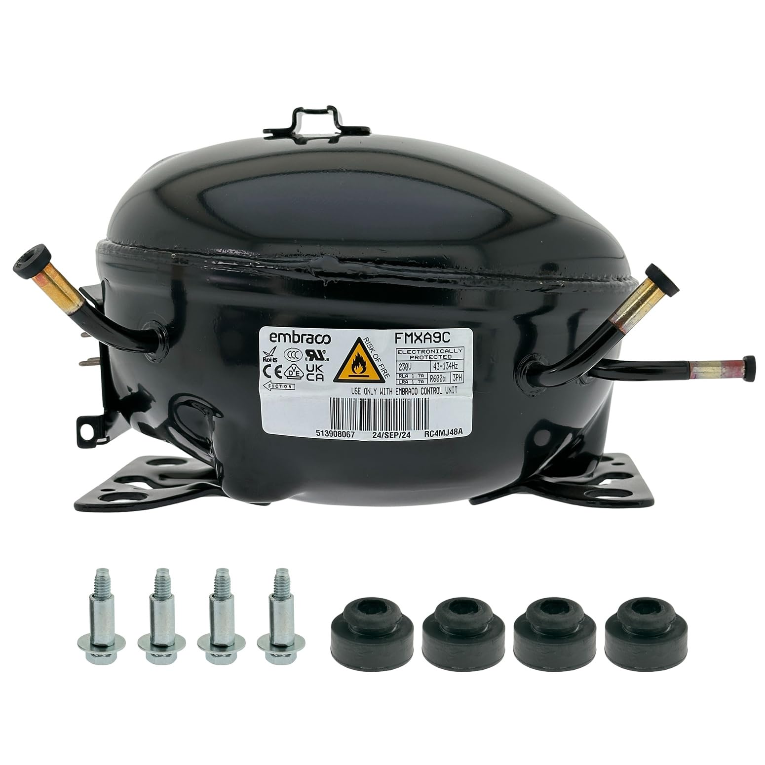 FMXA9C Frigorifero Inverter Compresor Compressore Velocità Variabile Serie FMX 1/7 HP R600a per Frigidaire FRFG1723AV