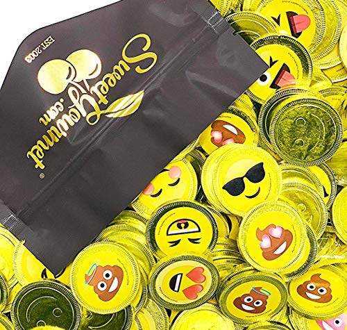 Fort Knox Unique Emoji & Emoji Poop Cake Milk Chocolate Coins with Stickers