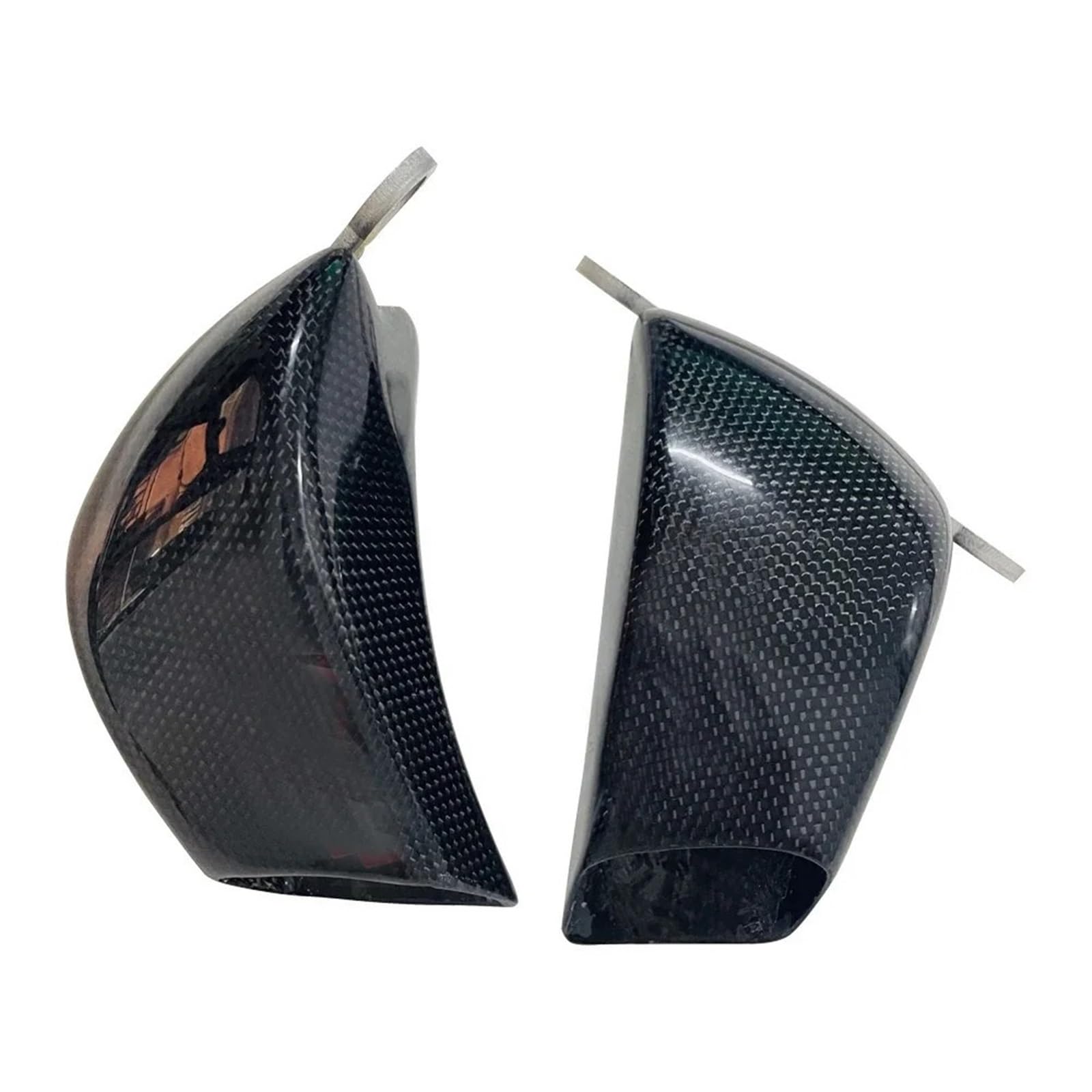 Refrigeración de pinza de freno Cubierta de radiador de fibra de carbono para pinza delantera de motocicleta,conductos de aire de refrigeración, compatible con Kawasaki Ninja ZX-6R ZX6R(Glossy)