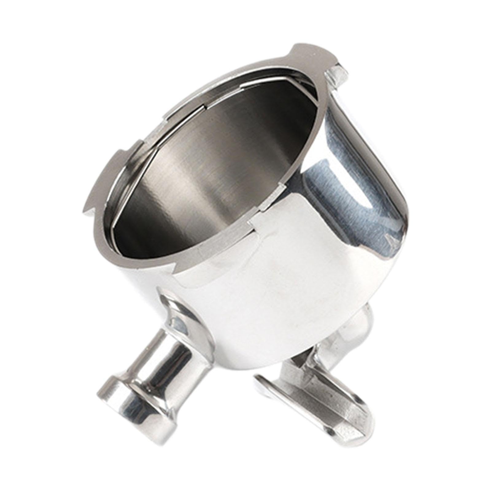 Fenteer Portafiltro de Acero Inoxidable Ligero, Repuesto, Accesorios para Cafeteras, 3 Asas para EC785 EC685 EC680, sin cesta de filtro, tal como se describe