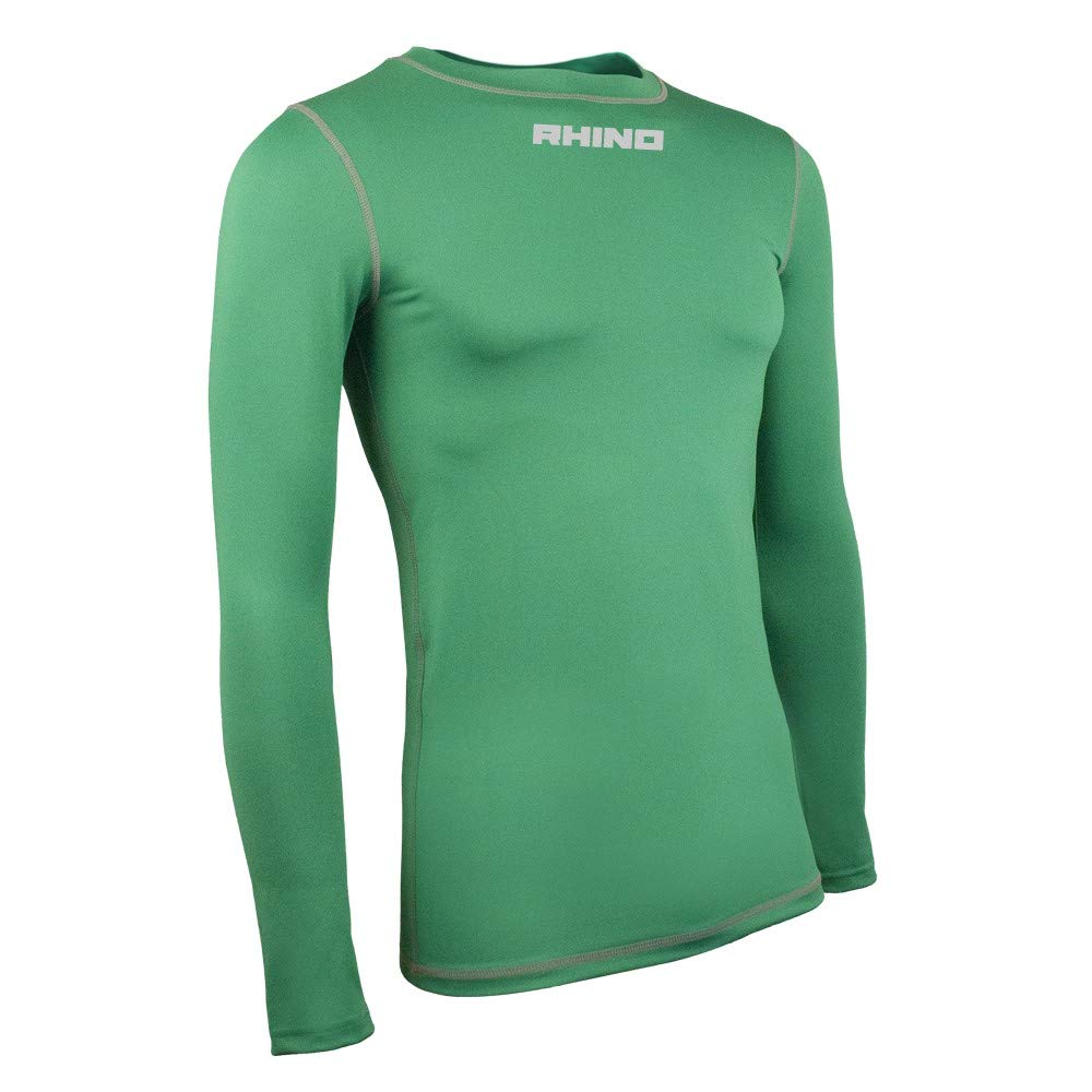 RhinoUnisex's Tagless Baselayer, Green, Medium