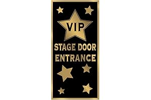 VIP Stage Door Entrance Red Carpet Broadway Decor Backdrop