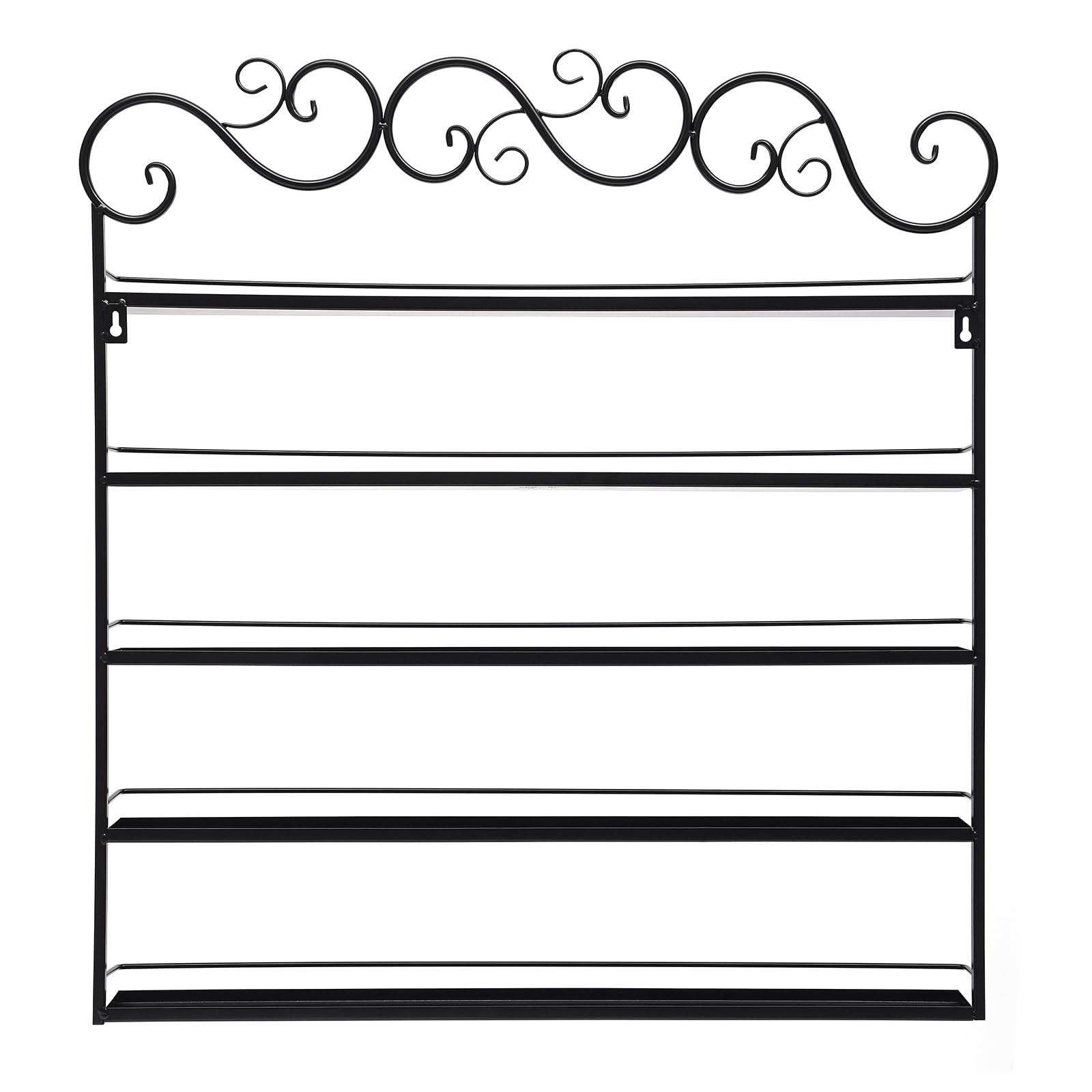 Soporte de metal para esmalte de uñas, estante de pared, organizador de esmalte de uñas de metal de 5 niveles, organizador de esmalte de uñas, pintalabios, aceite esencial