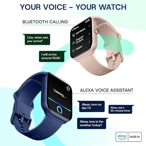 Vista 71 de OCTANDRA Inspire VeryFit - Reloj inteligente con respuesta Bluetooth de 1.95 pulgadas con Alexa, energía corporal, frecuencia cardíaca, HRV