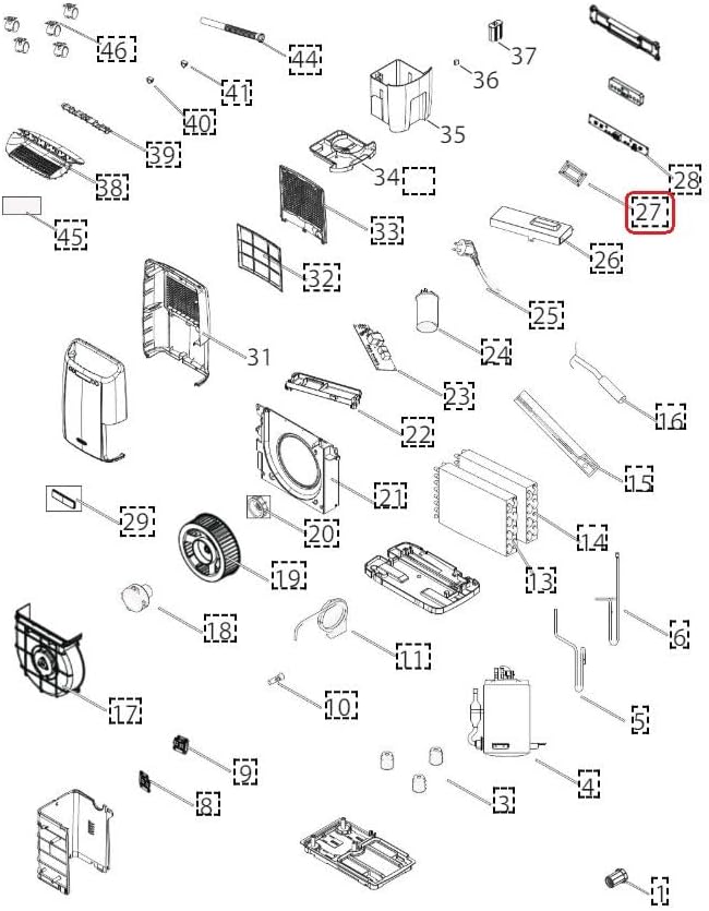 Humidity Sensor compatible with Delonghi Dehumidifiers