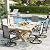 VONZOY Patio Swivel Chairs Set of 4, Outdoor Dining Chairs with High Back, All-Weather Swivel Rocker Chair for Lawn, Porch or Garden (Padded Grey)