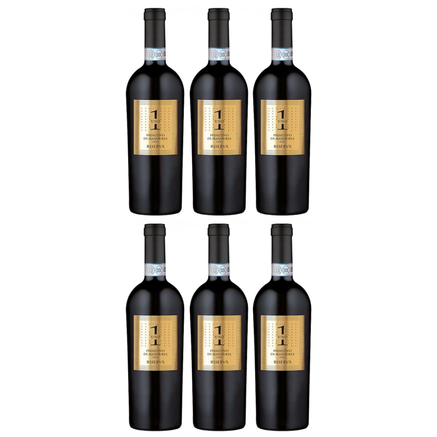 La Volpe Primitivo di Manduria Riserva DOC Uno Rotwein Rot Trocken Italien inkl. FeinWert E-Book (6 x 0,75l)