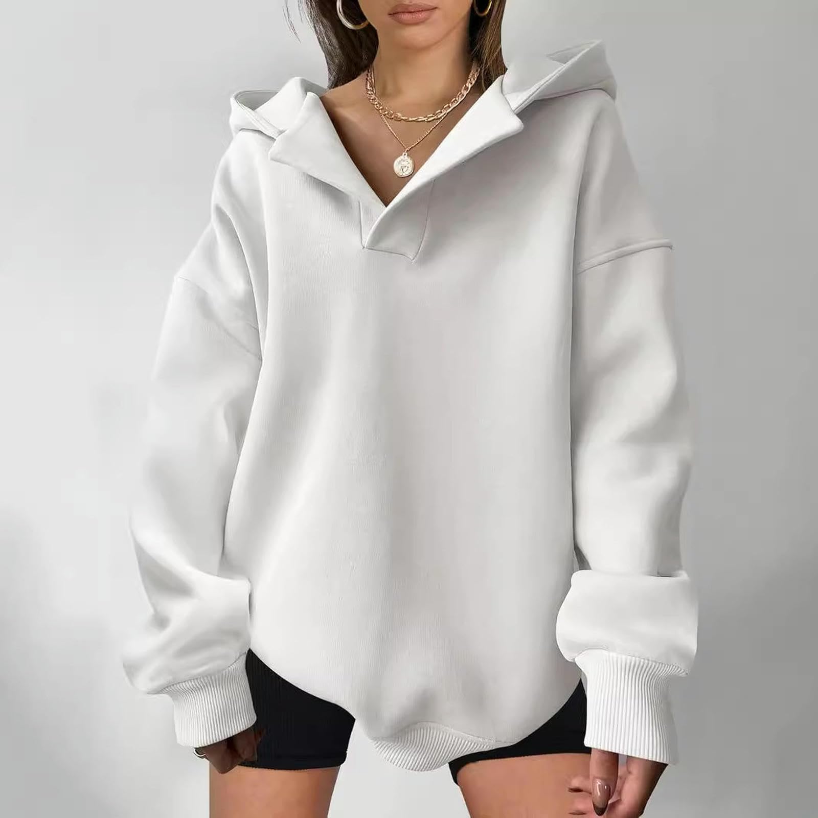 Bluza damska damska, ponadwymiarowa, granatowa, XL