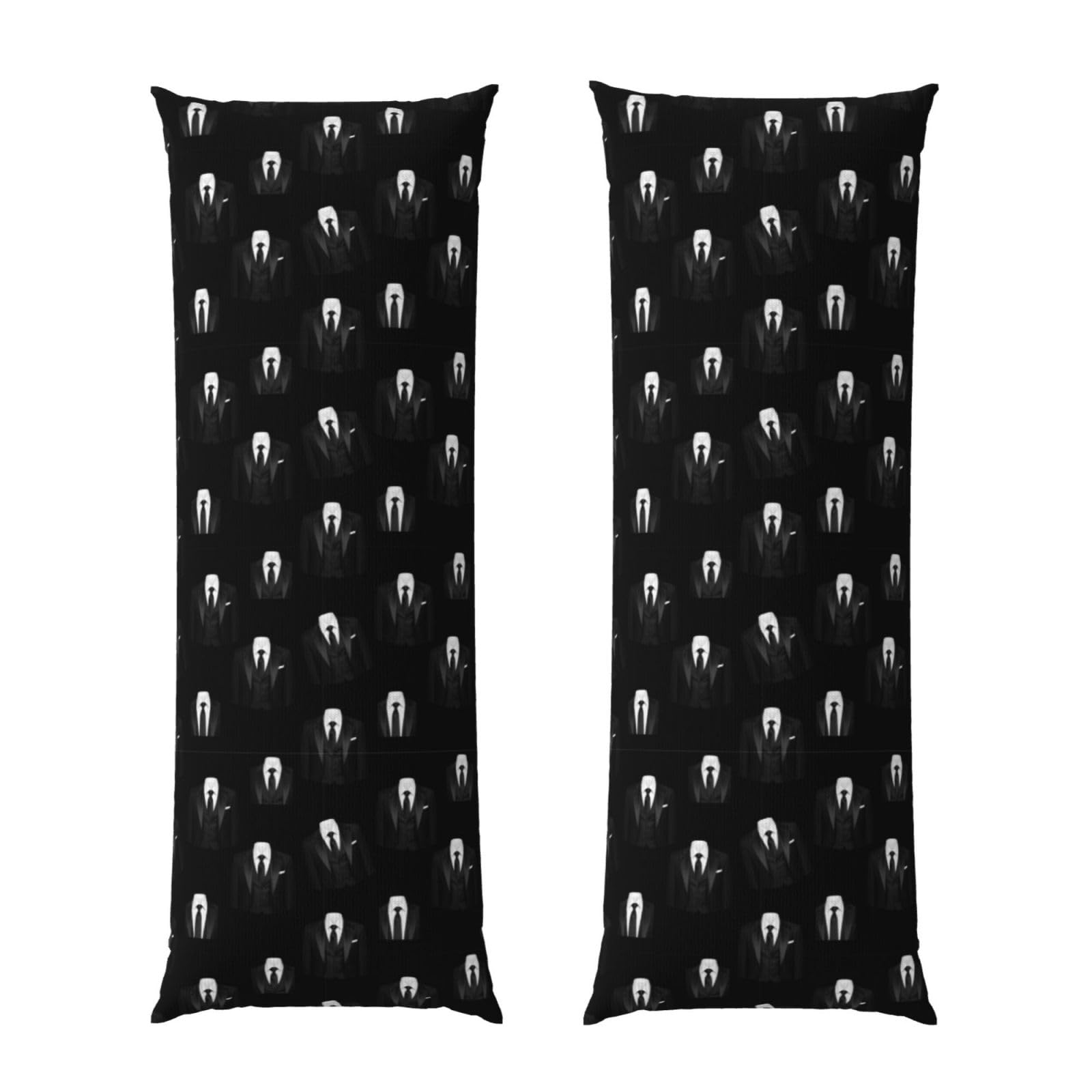 Body Pillow Cover 20x54 Inch, Black Tie Tuxedo, Luxury Cozy Long Pillowcase with Zipper, Softffy Rectangular Case for Couch Bed Home Hotel