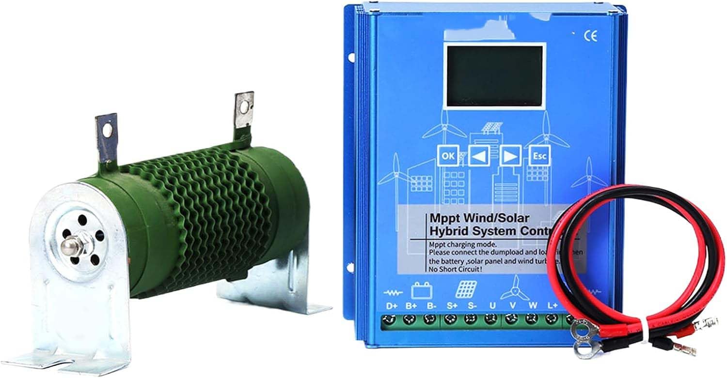 Hybrydowy regulator ładowania 24 V, 8000 W z rezystorem rozładunkowym, automatycznym sprzętem do ładowania doładowania wiatru i energii słonecznej