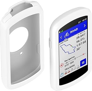 Compatible with Garmin Edge 1040/1040 Solar GPS Silicone Case Cover Full Protection Edge Protection case Shockproof Anti-Scratch Protective Case Bumper (White)