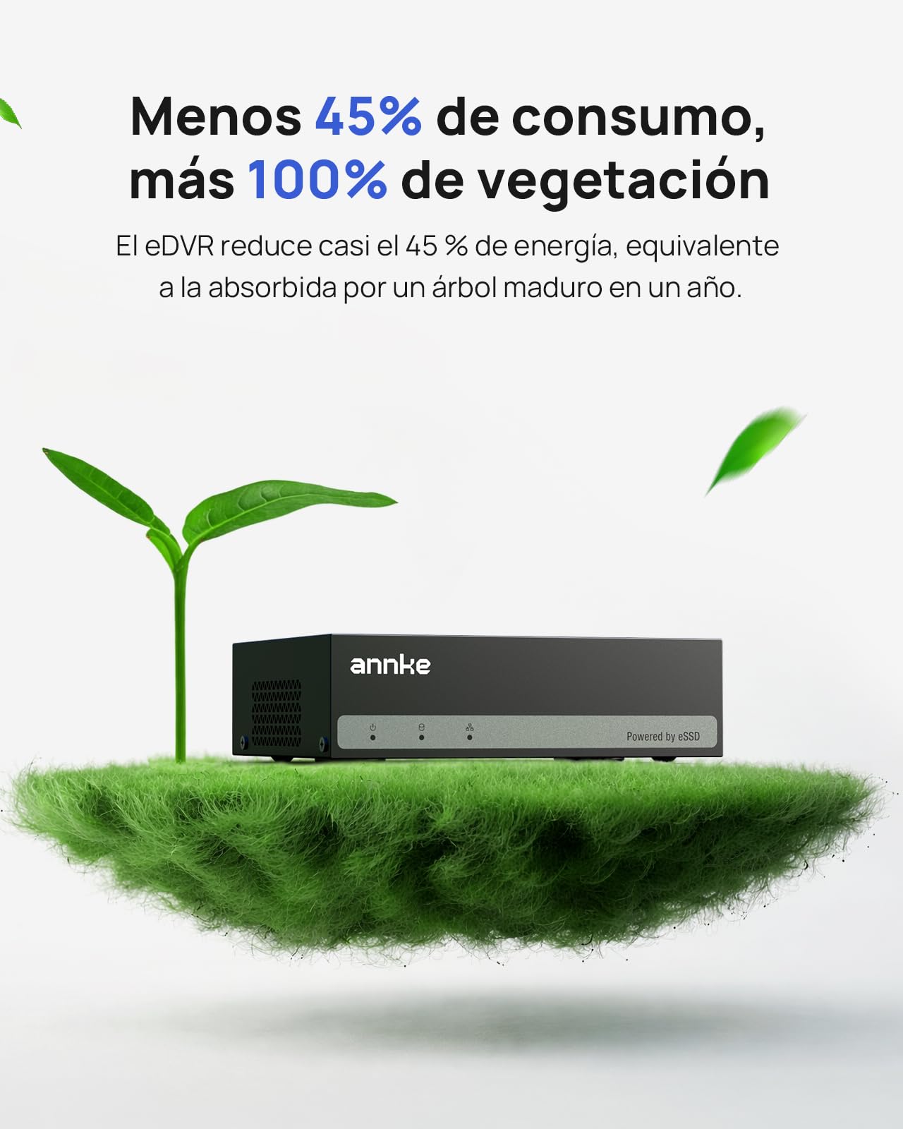 ANNKE 5MP Lite 4CH CCTV DVR Enregistreur Avec Disque Dur SSD Interne 1TB | Enregistrement 24h/24,4 Canaux DVR Avec Détection de Personnes et Véhicules, Compatible 4 Aaméras Analogiques + 1 Caméra IP