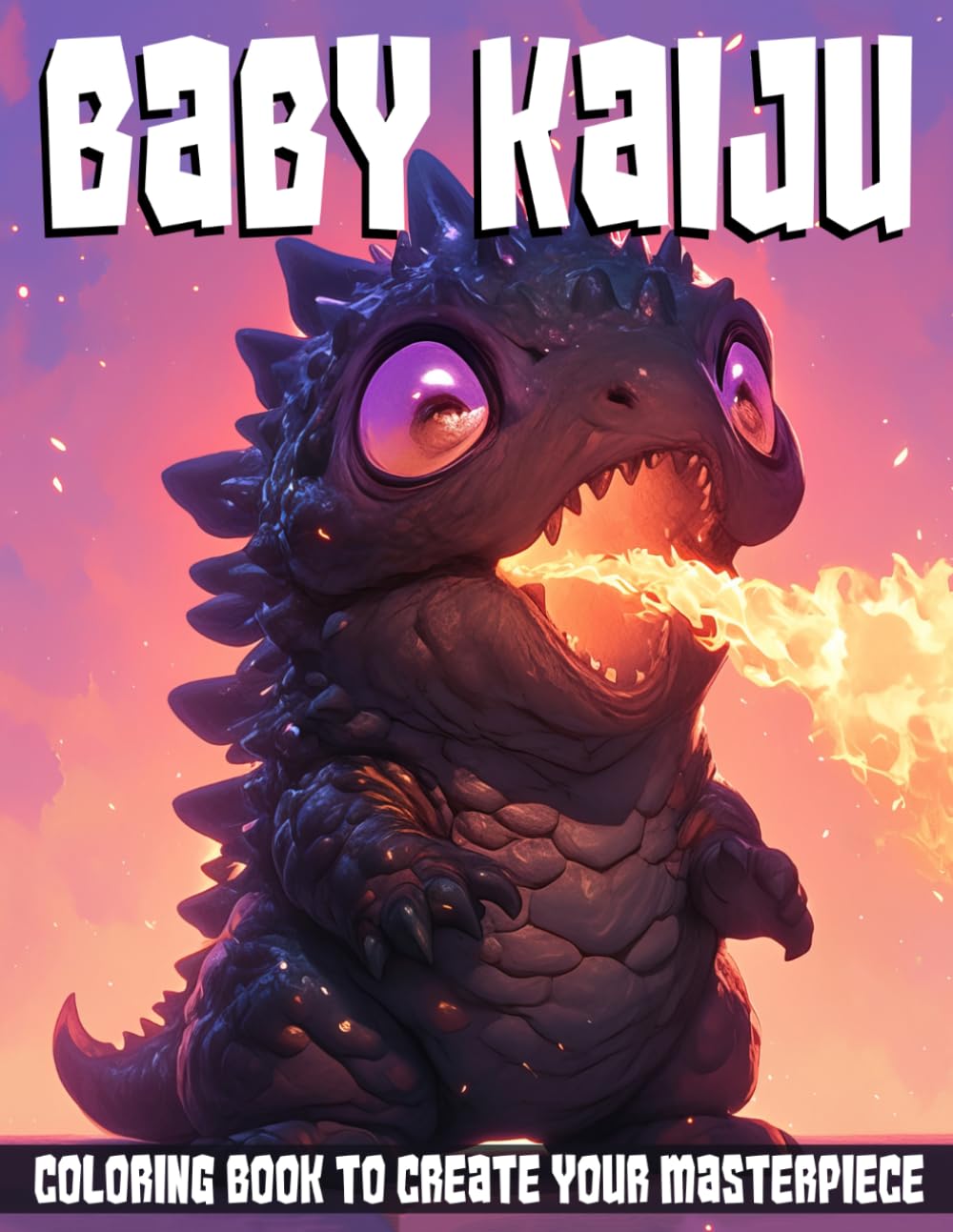 Baby Kaiju Coloring Book: Mythical Mischief Playground Coloring Pages featuring Whimsical Monster Companions and Easy Friendly Creature Adventures for All Ages