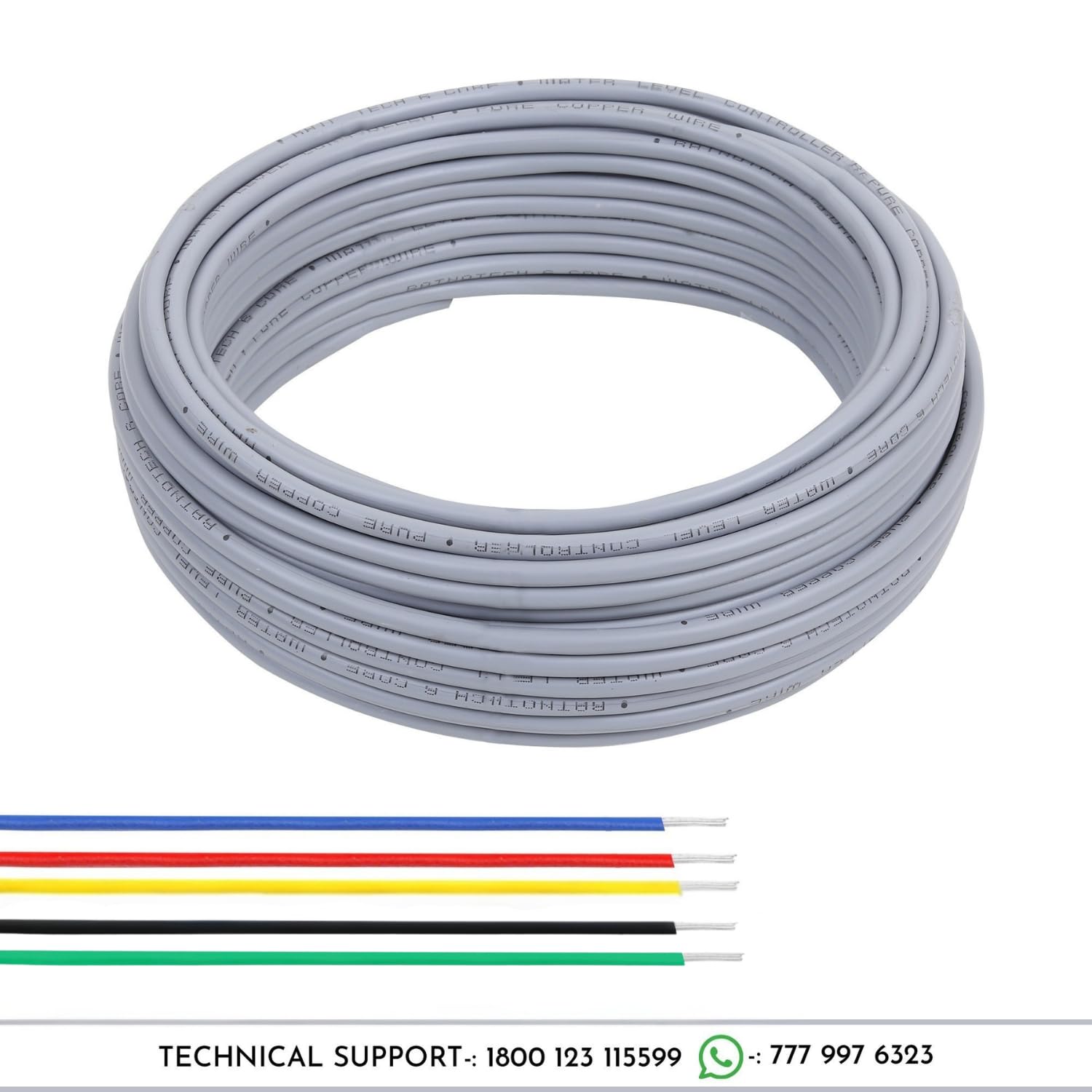 RATNOTECH 5 Core Copper Wire - Water Level Controller -6 RATNOTECH 5 Core Copper Wire - Water Level Controller -6