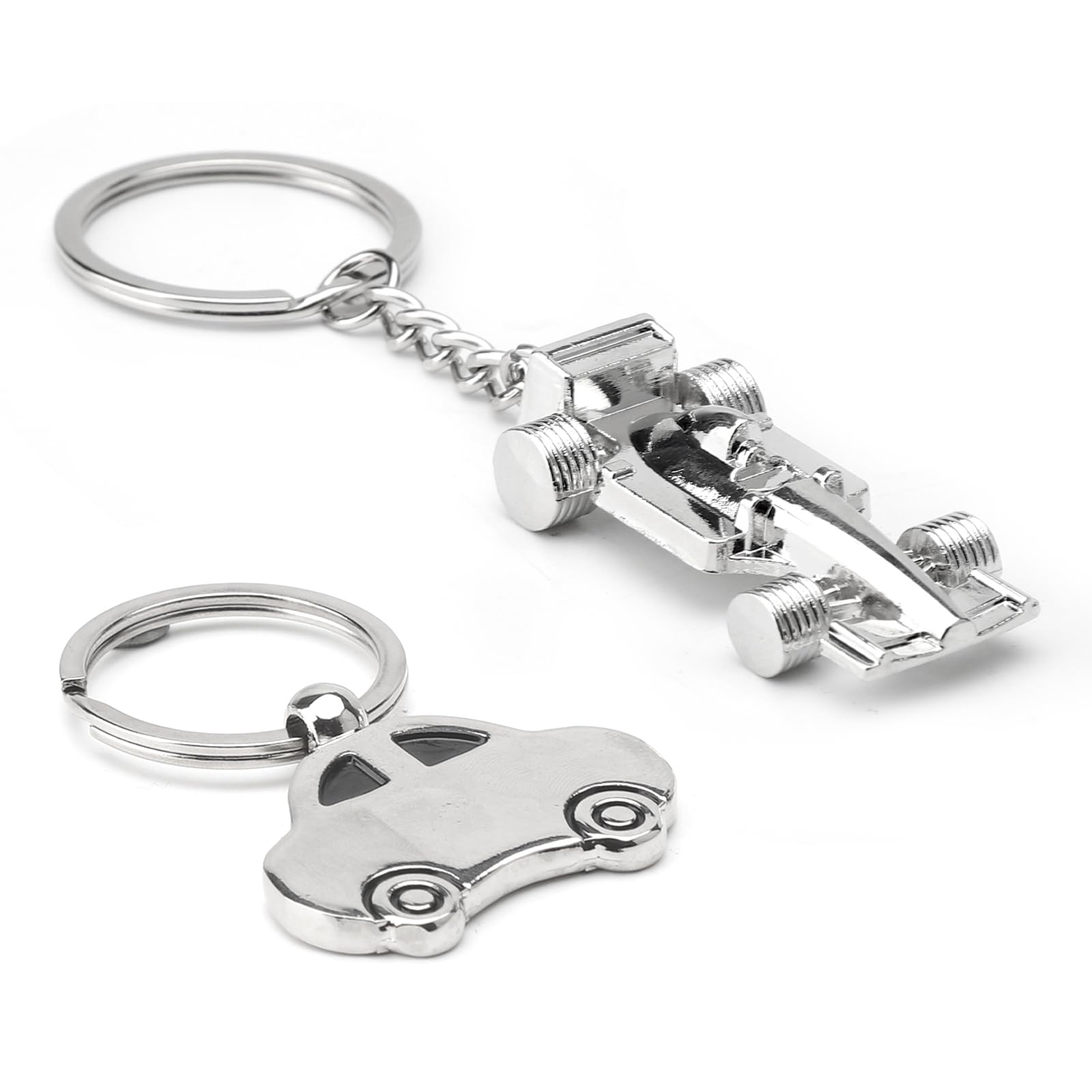Breloczek do kluczy wyścigowych, 2 sztuki, metalowy breloczek do kluczy wyścigowych, sportowy breloczek do kluczy F1, dla fanów wyścigów, świetny prezent dla chłopców lub mężczyzn, model