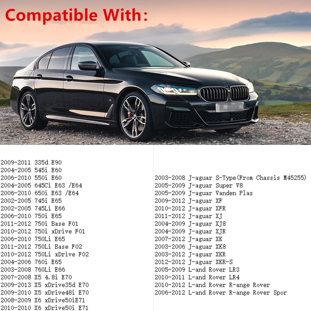 6HP26 Auto Transmission Oil Pan w/Gasket Bolt O-ring Adaptor 24117571227 24152333903 Compatible With BM-W Lan-d Rover 745Li X5