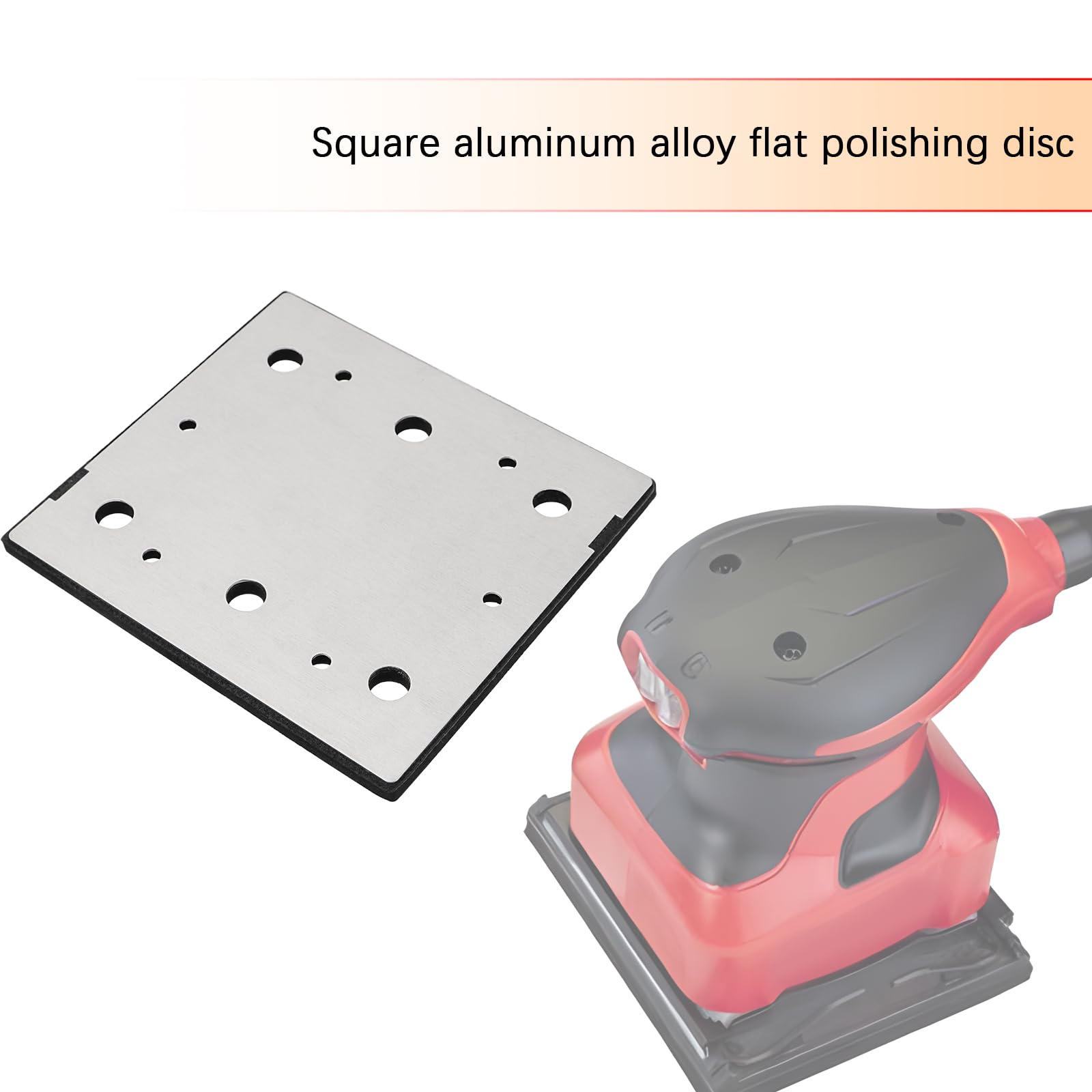 LT Easiyl 1/4 Sheet Finish Sander Replacement Pad Square Double Insulated Sander Pad Compatible with Ryobi 039066005051 S652D S652DK S652DG - Image 2