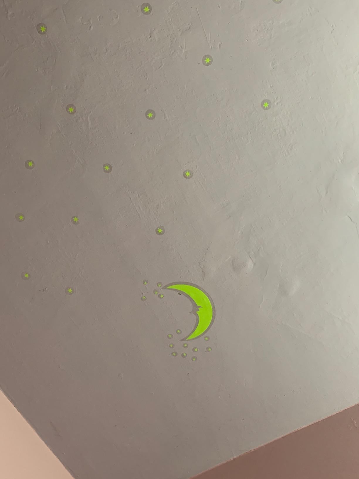 Edge Decor Aar code Astronomy Night Glowing Radium Magic Star and Moon ...