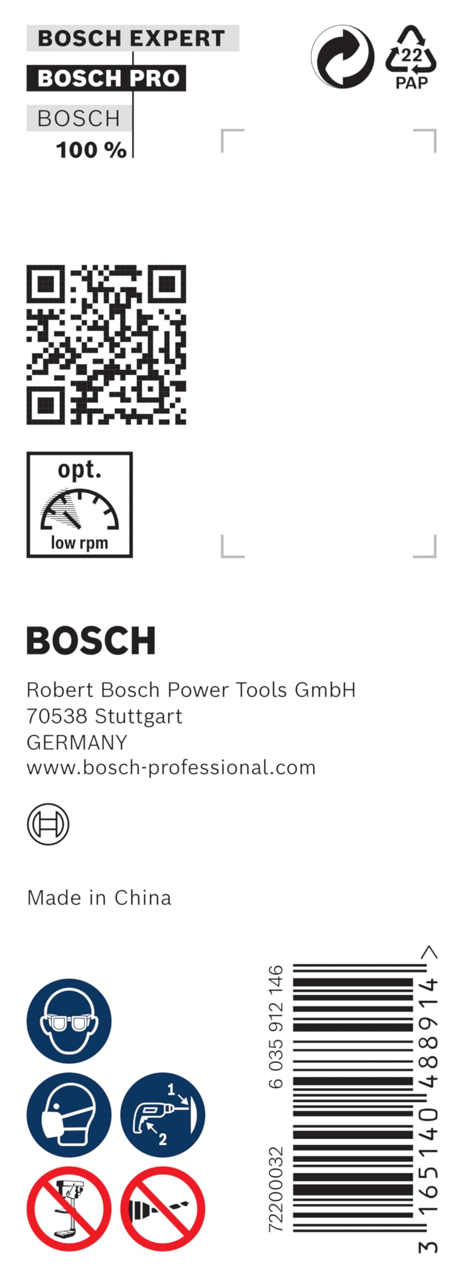 Bosch 2608585694 Mèche à simple spirale queue six pans Ø 6 mm Cote sur plats 4,8 mm Longueur 160 mm