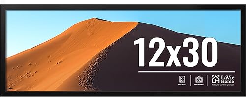 Miniatura 45 de LaVie Home Marco de fotos de 2 x 3, marco de fotos negro de 2 x 3 con plexiglás HD, marco de visualización de 2 x 3, 1 paquete, colección clásica