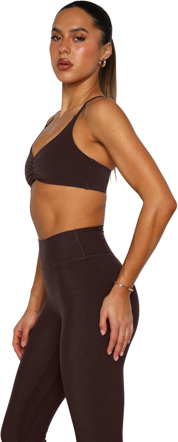 LASLULU Womens Sports Bra Sexy Spaghetti Strap Backless Bra Workout Gym Yoga Bras Tops Padded Sport Bras - Image 3