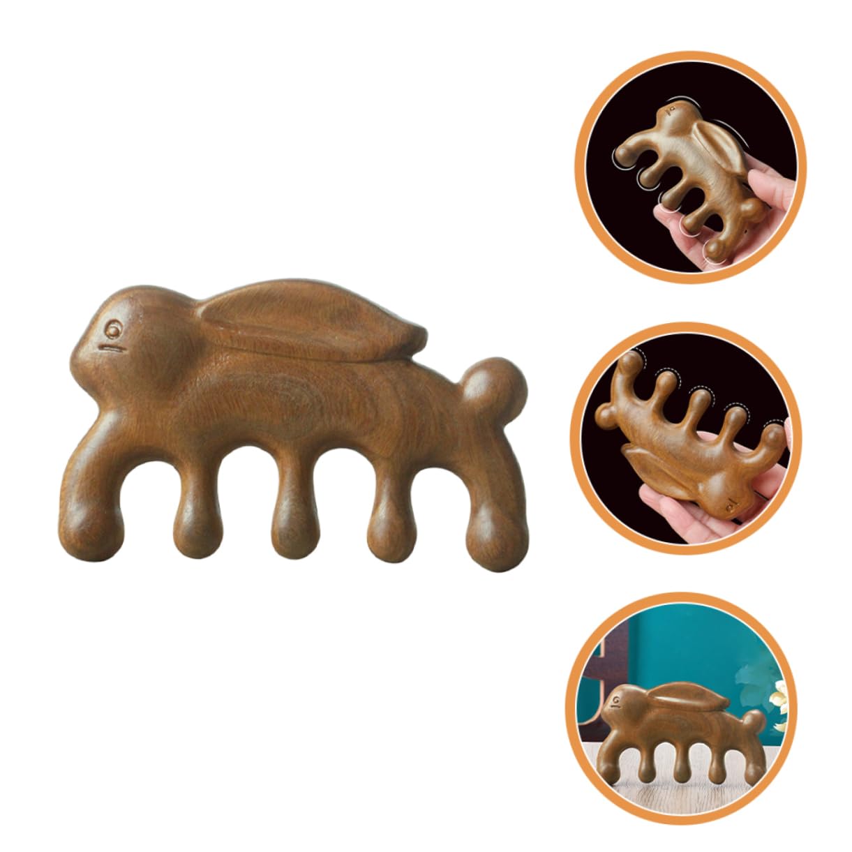 Healeved 3pièces Peigne Massant Anti-statique Pour Relaxation Du Chevelu Outil De Massage Pour Offrir Aux Proches Anniversaires Et Fêtes