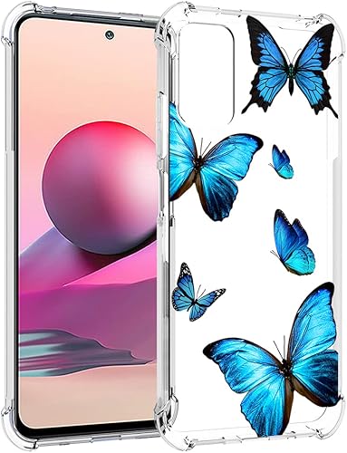Miniatura 3 de Funda transparente compatible con Redmi Note 10 (4G)/Redmi Note 10S M2101K7BG para niñas y mujeres, bonita funda protectora de TPU suave a prueba de