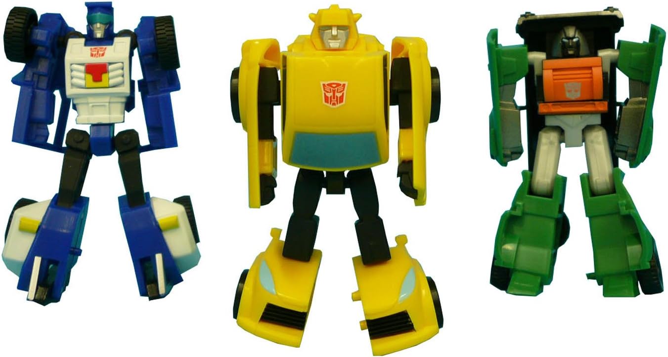 Transformers Henkei C-18 3-pack Minibots Attack Beachcomber Cliffjumper (Red) & Brawn Figures