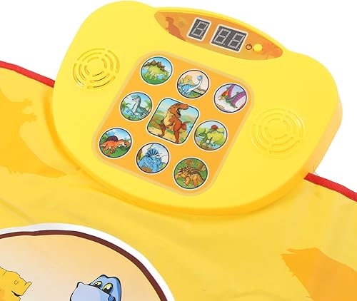 Miniatura 9 de Tapete de baile electrónico, portátil, de color brillante, tapete de baile para niños, exquisito plegado para fiestas (dinosaurio)