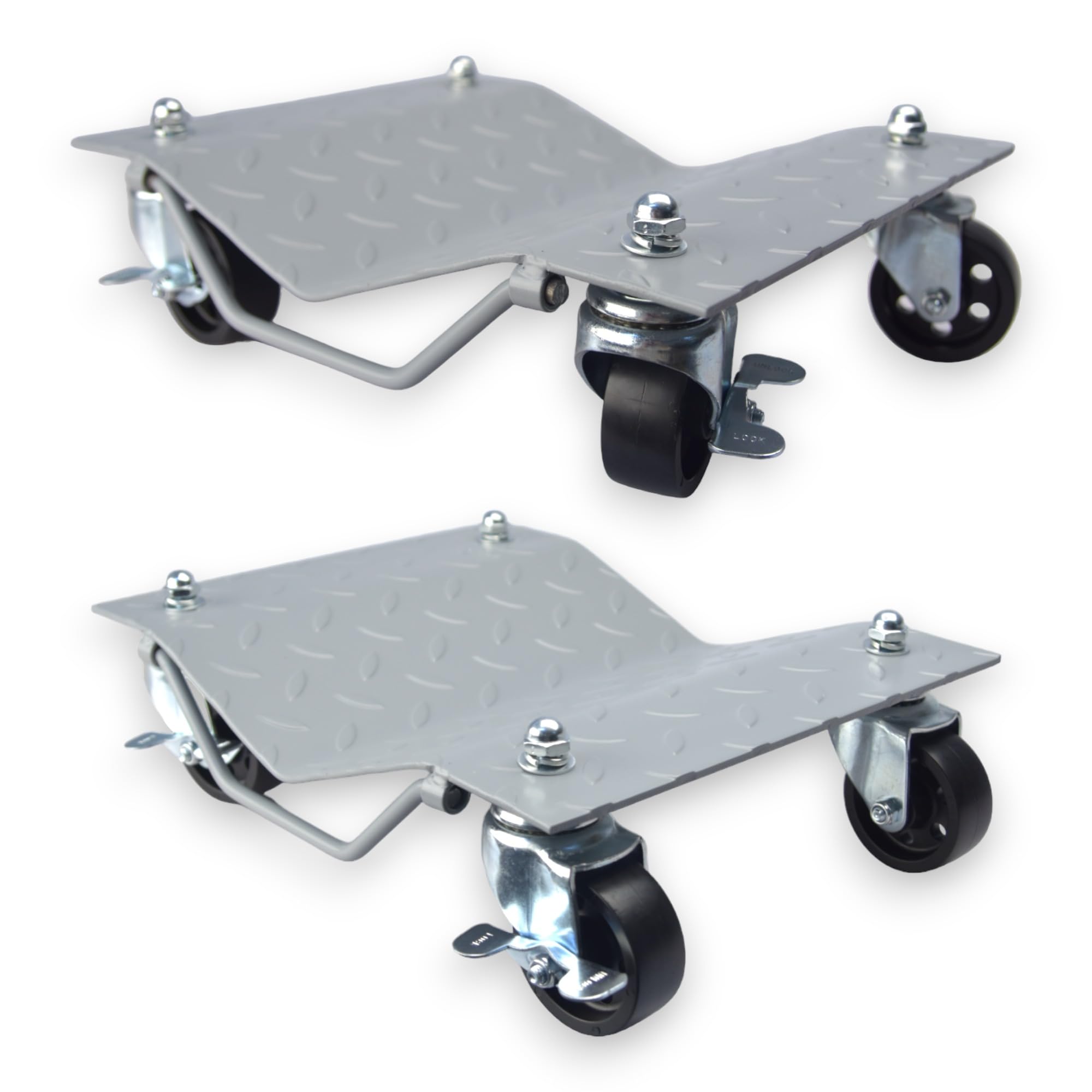 Carrello sottoruota sposta auto 2 pezzi Portata 680 kg l'uno Ausili di manovra Posizionatori