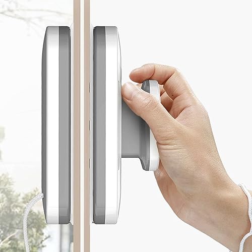 Miniatura 6 de JUOPZKENN Limpiador de vidrio magnético,Cepillo limpiador de ventanas de doble cara con agarre cómodo,Herramientas de limpieza de limpiaparabrisas